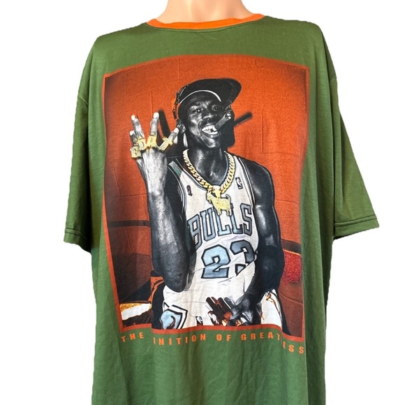 TRILL & LUX Michael Jordan GOAT The Definition Of Greatnesss Jersey Shirt 2XL - Picture 1 of 8